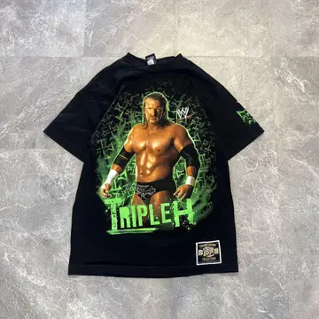 WWE 공식 트리플 H 양면 프린트 티셔츠