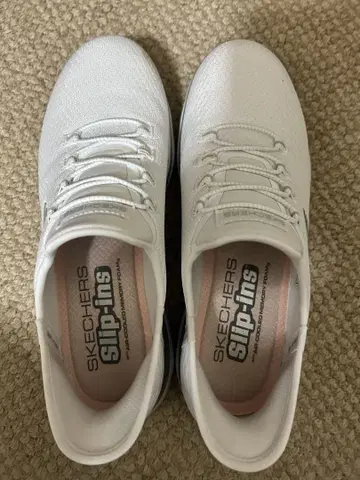 SKECHERS Slip-Ins 화이트 슬립온 스케쳐스 23.5