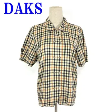 DAKS 덕스 반팔 셔츠 베이지 코튼 100% 9 C3358