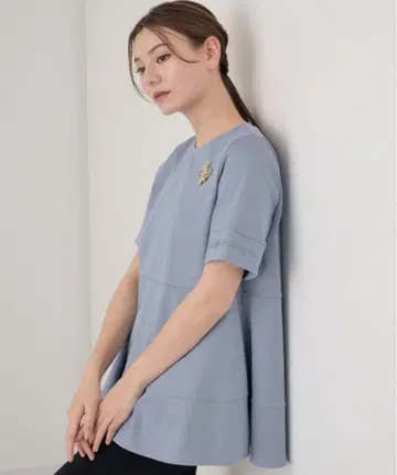 아나이 컴팩트 코튼 플라이 반팔 풀오버