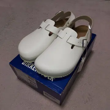BIRKENSTOCK 화이트 클로그 샌들 미사용 새상품 41 26.5cm