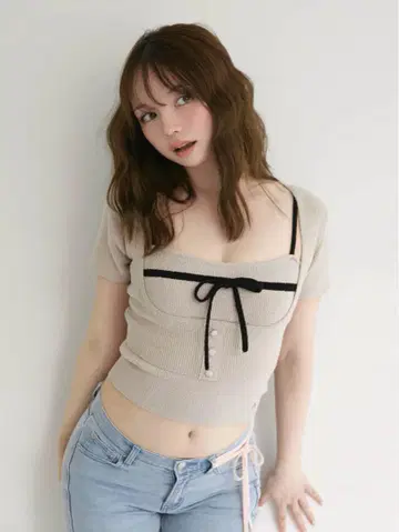 앤드메리 나탈리 리본 세트 아이보리