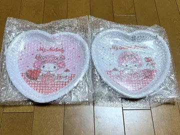 산리오 복권 마이멜로디 스위트 피아노 멜라민 플레이트 2개 세트