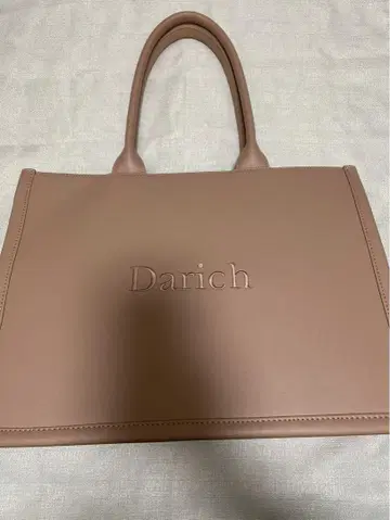 Darich 로고 가죽 토트백