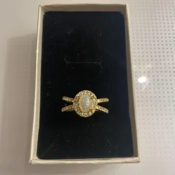 오팔 골드 링
