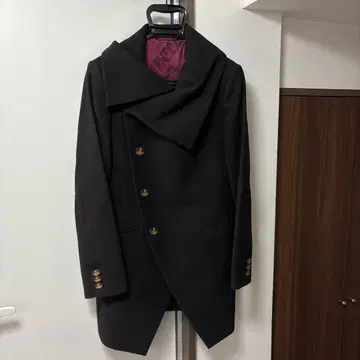 블랙 숄카라 체스터 코트