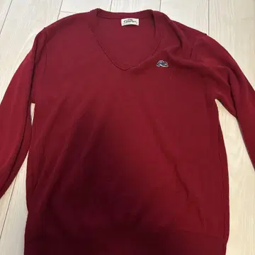 Garan 빨간색 V넥 스웨터 L