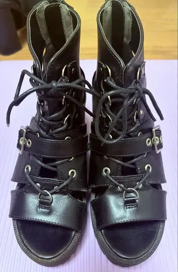 지뢰계 통굽 부츠
