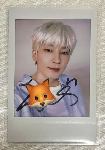 SEVENTEEN 원우 폴라로이드 친필 사인