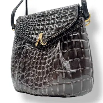 USUI BAG 우스이 백 악어 엠보싱 미니 숄더백 샤이닝