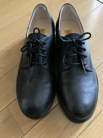 키다리 아저씨 24.5cm 레이스업 슈즈 블랙