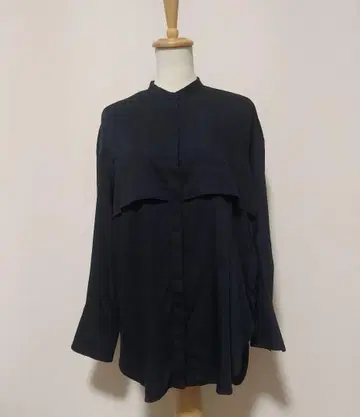 icb 밴드 카라 블라우스