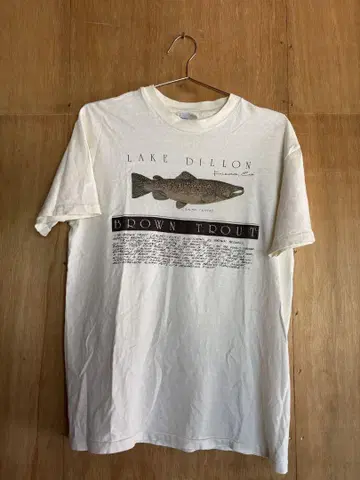 90s 물고기 Trout 티셔츠