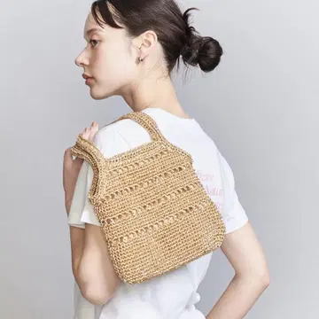 메탈릭 코드 미니 토트백