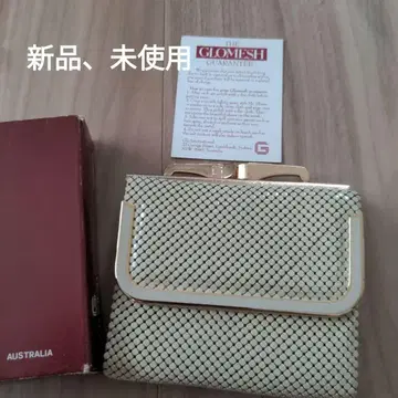 Glo International 골드 메쉬 지갑