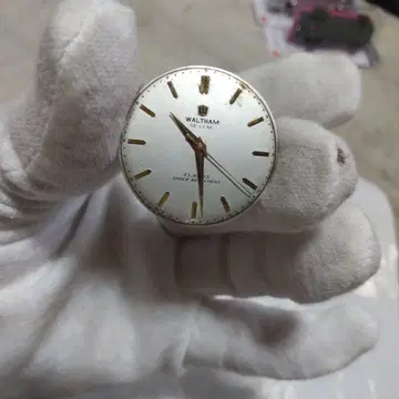 작동하는 앤티크 23석 WALTHAM 디럭스 수동 와인딩 시계 실버