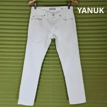YANUK 야누크 화이트 데님 슬림