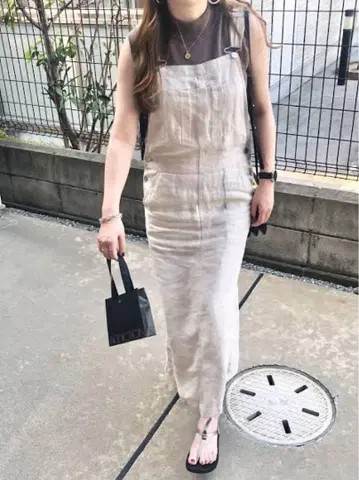 미라 오웬 Mila Owen 린넨 점퍼 스커트