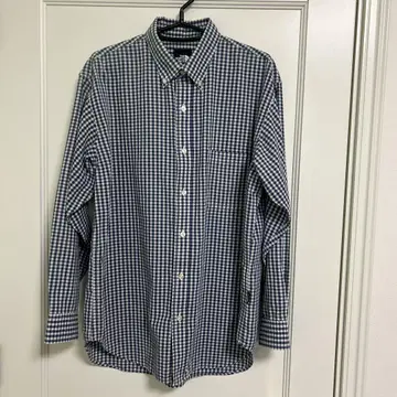 THE NORTH FACE 깅엄 체크 무늬 긴팔 셔츠 MEN'S L