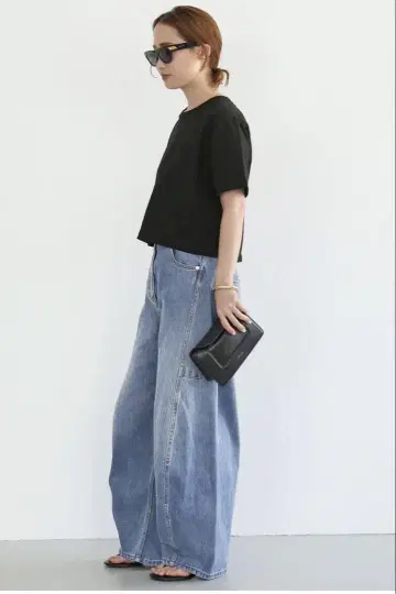 Tibi/티비 클래식 워시 데님 SID JEAN PETITE