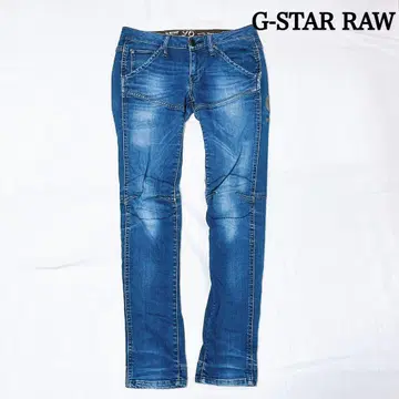 G-STAR RAW 데님 스트레치 신치 벨트 자수 W25 입체