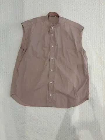 19SSWASHED FINX TWILL SLEEVELESS SHIRTS