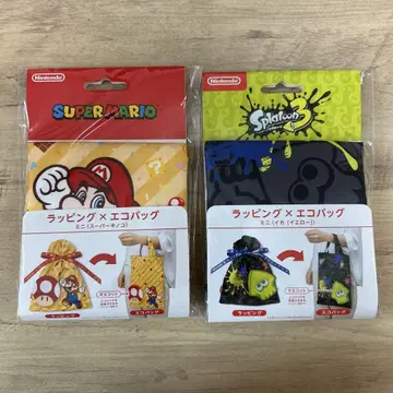 랩핑 에코백 닌텐도 오징어 버섯