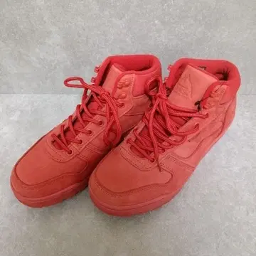 VANS 레드 하이컷 스니커즈
