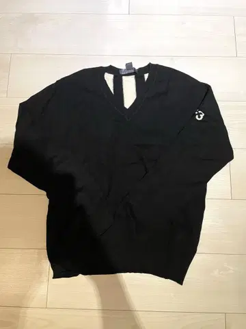 Y-3 블랙 니트 뒷면 스트라이프