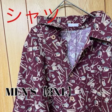 TT33 [미국 수입] 반팔 알로하 셔츠 [남성용 3XL] 올 패턴
