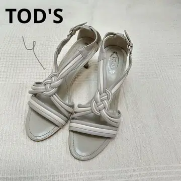 TOD'S 그레이 스트랩 샌들 36 (23cm)