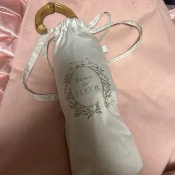 Maison de FLEUR 접이식 우산 양산 화이트