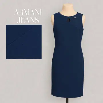 ArmaniJeans 아르마니 슬리브리스 원피스 네이비 I 라인