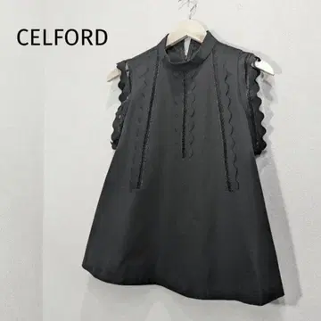 CELFORD 셀포드 스캘럽 플레어 블라우스