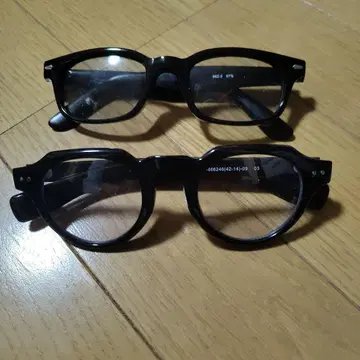 셀 프레임 안경 2개 세트 레트로 크라운 팬트 패션 안경