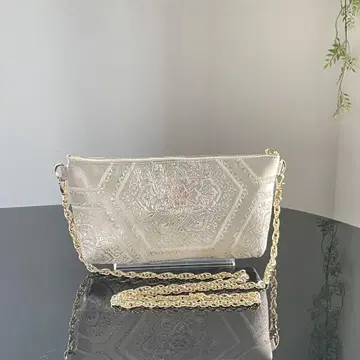 오비 리메이크, 거북이 무늬와 꽃무늬 클러치백, 숄더백, 파우치백