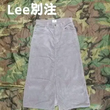 Lee 별주 굵은 폭 코듀로이 롱 스커트 빔즈 보이 차오패닉