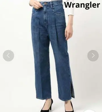 랭글러 사이드 슬릿 오버 턱 팬츠