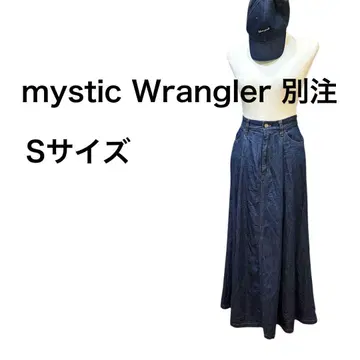 mystic Wrangler 별주 데님 롱 스커트 S 사이즈