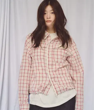 2개가 1개인 드로 코드 체크 셔츠 common gull products