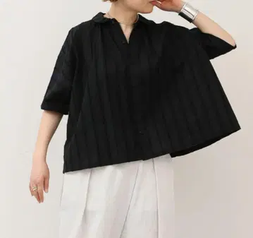 JOURNAL STANDARD luxe/도비 스트라이프 개더 셔츠