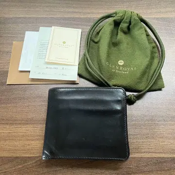 GLENROYAL 두겹 지갑 블랙