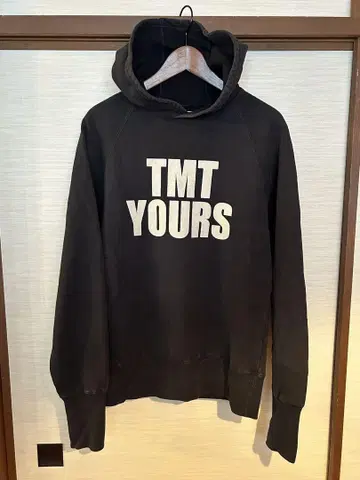 TMT 후드 맨투맨 블랙 M 풀오버 긴팔 검정 구제 의류