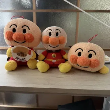 호빵맨 봉제 인형 3종 세트