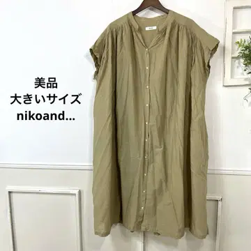 F 새상품급 빅 사이즈 nikoand... 내추럴 튜닉