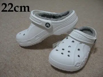 새상품 택 포함: Crocs 화이트 바야 플랫폼 안감 크로그