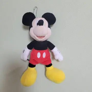 미키 마우스 봉제 인형 약 20cm 체인 포함