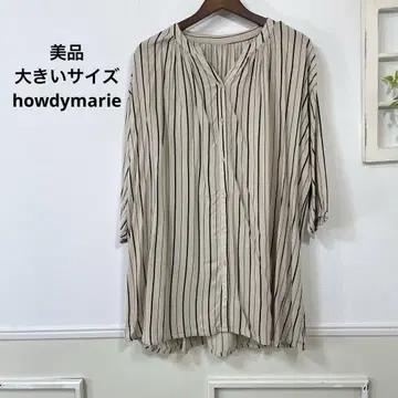 새상품급 빅 사이즈 howdymarie 스트라이프 튜닉