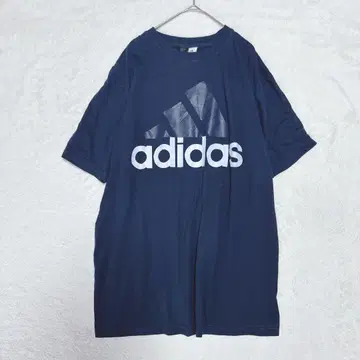 아디다스 빅 로고 티셔츠 네이비 90s 여성용 XL