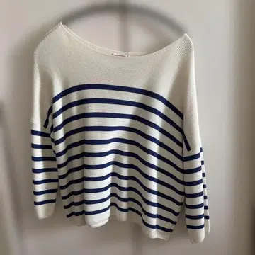 DRESSTERIOR 보더 7부 소매 니트